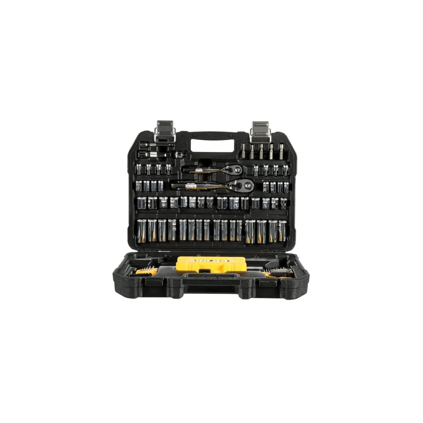 DEWALT Mechanics Tools Kit and Socket Set, 142-Piece, 1/4 & 3/8" Drive, MM/SAE (DWMT73802)