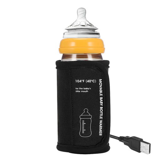 Portable Bottle Warmer for Travel, Car Baby Bottle Warmer USB Powered Portable Travel Bottle Warmer for Breastmilk Constant Temperature Feeding Bottle Portable Baby Bottle Warmer Insulation