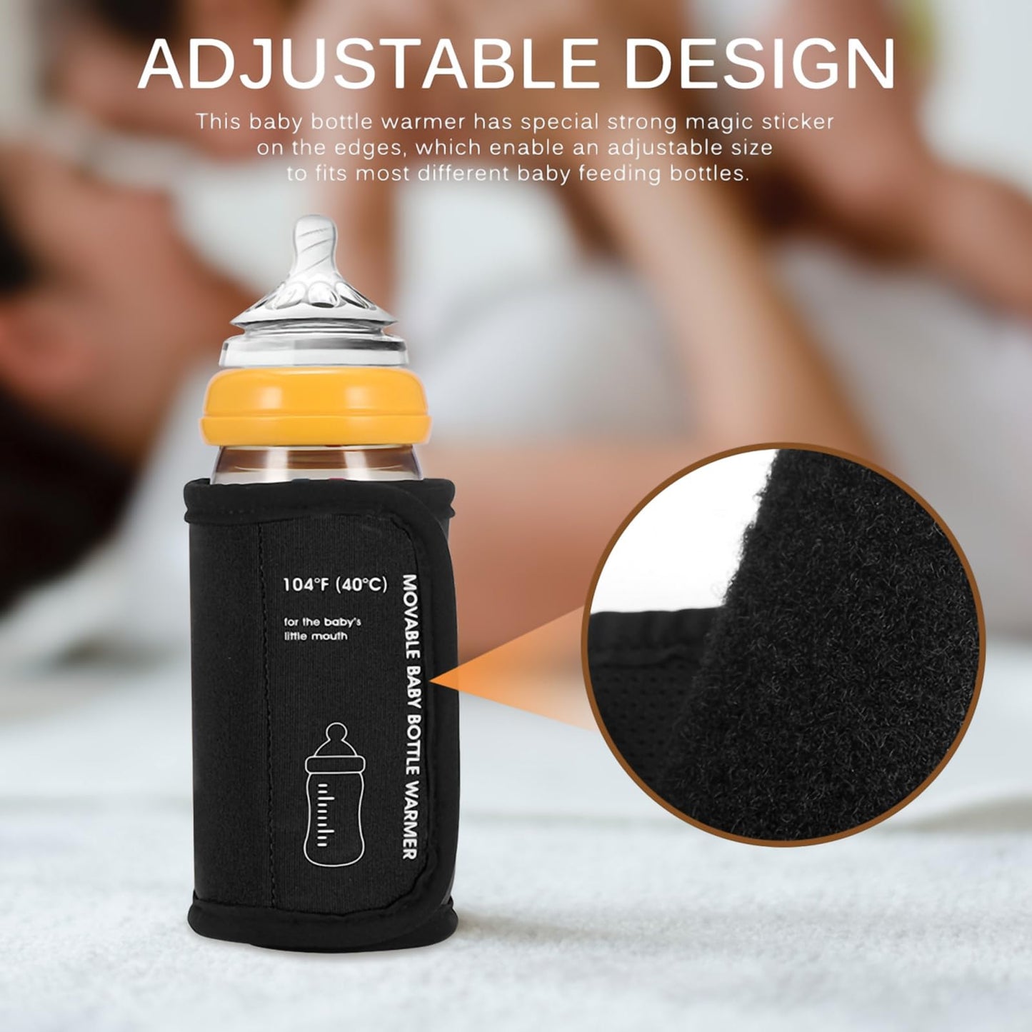 Portable Bottle Warmer for Travel, Car Baby Bottle Warmer USB Powered Portable Travel Bottle Warmer for Breastmilk Constant Temperature Feeding Bottle Portable Baby Bottle Warmer Insulation