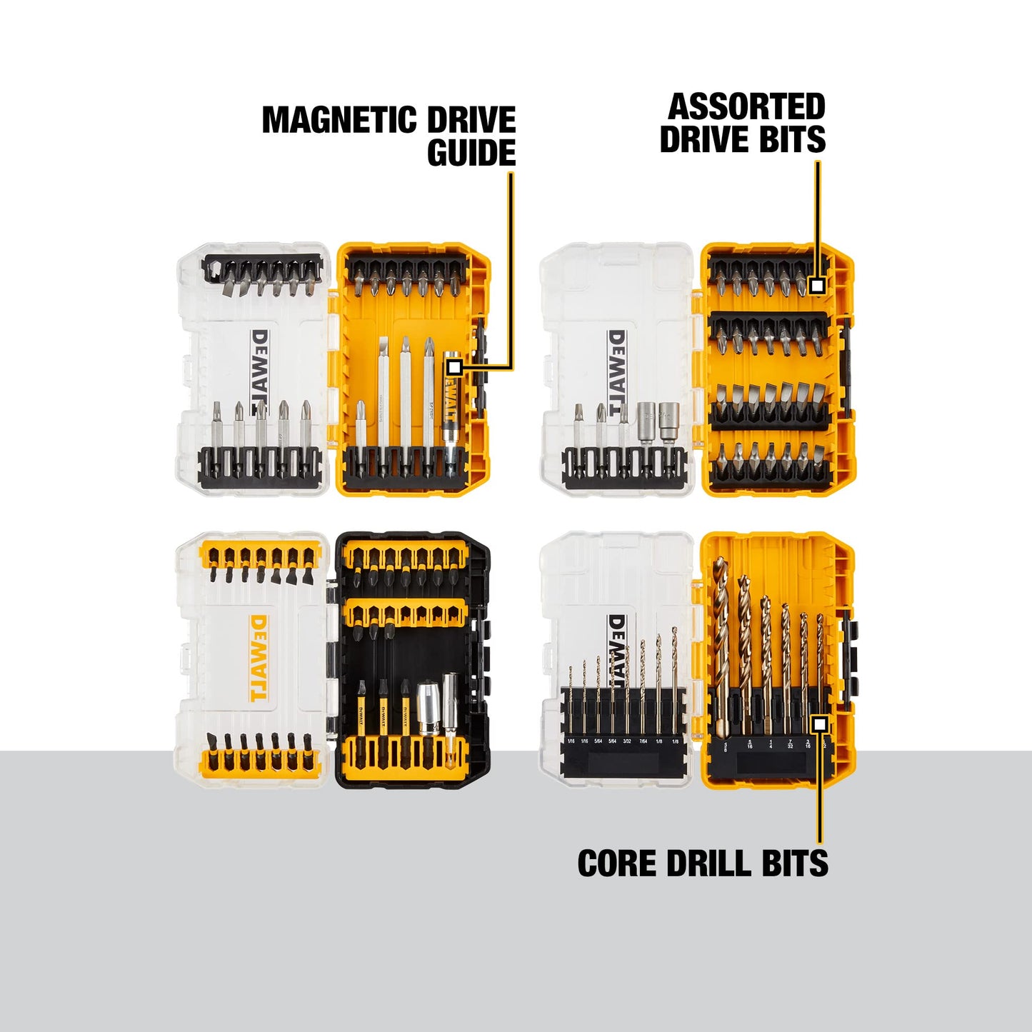 DEWALT Mechanics Tools Kit and Socket Set, 142-Piece, 1/4 & 3/8" Drive, MM/SAE (DWMT73802)