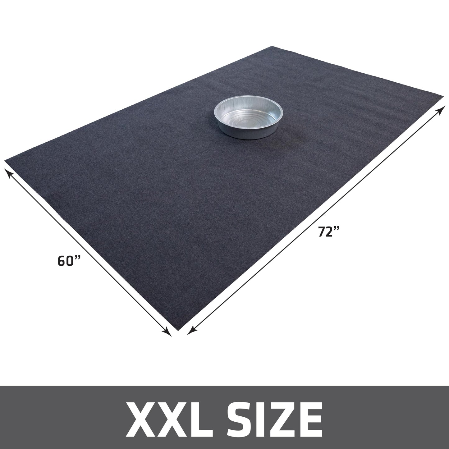 Drymate XL Oil Spill Mat (36" x 59"), Premium Absorbent Oil Pad, Reusable, Washable, Durable, Waterproof Backing Contains Liquids, Protects Garage Floor Surface (USA Made)