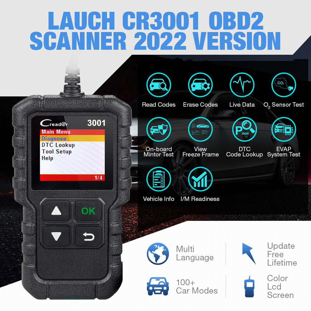 LAUNCH 3001 OBD2 Scanner Automotive engine Code Readers Scan Tool