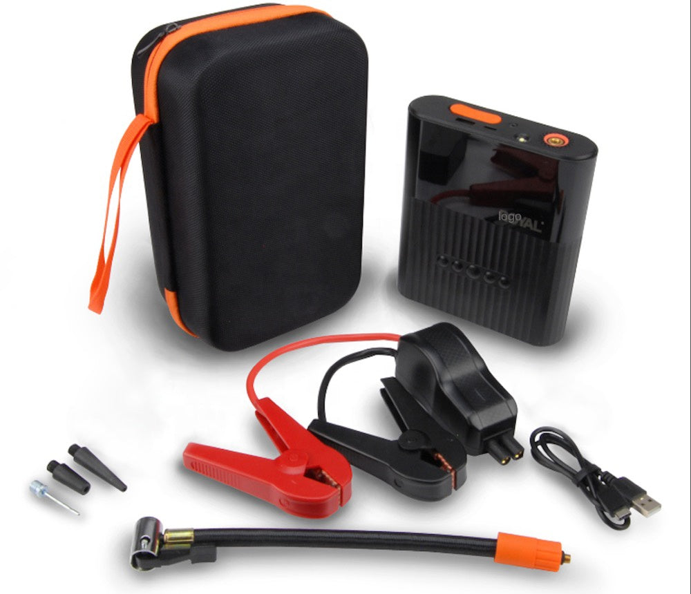 6 in 1 Functions Portable Jump Starter Battery Pack Air Compressor