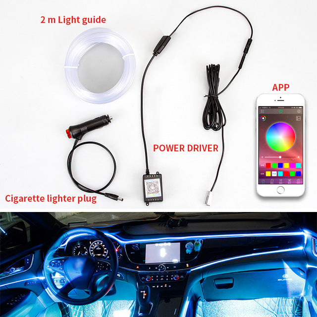 Car Accessories Interior Decorate Light 12V RGB LED Strips Ambient Light in Car